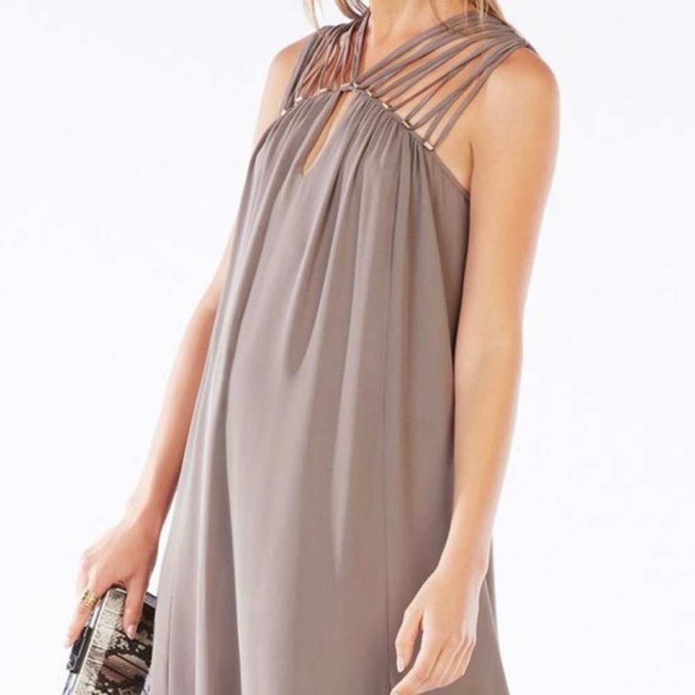 NWOT BCBGMaxAzria Audrii Multi Strap Maxi Dress